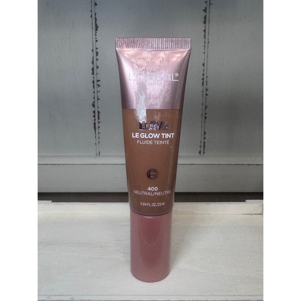 L'Oreal Paris Lumi Le Glow Tint 400 Neutral Lightweight Fluid Foundation 0.84oz